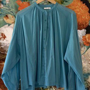 Doen Jane Blouse - Riviera Blue